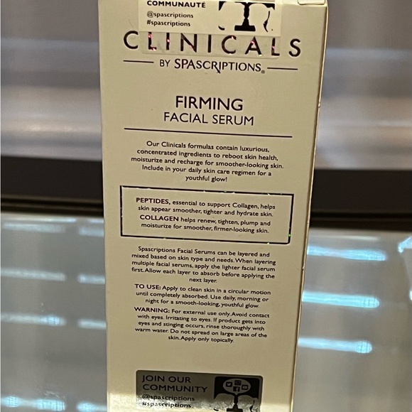 SPAScriptions Clinicals FIRMING
FACIAL SERUM WITH PEPTIDES
& COLLAGEN BNIB - Picture 5 of 6